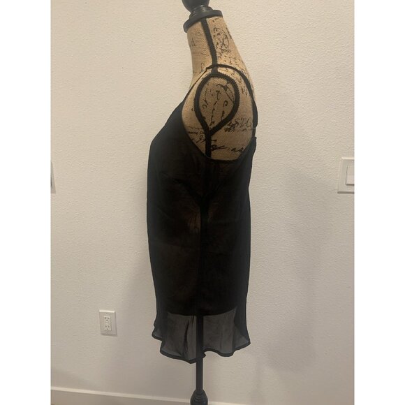 (F-158) Shorts sleeves womens top size L black‎ color - Picture 3 of 5